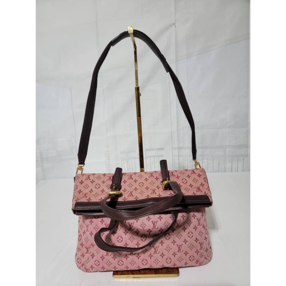 Authentic LOUIS VUITTON Cerise Monogram Mini Lin Francoise Shoulder Bag - Picture 7 of 16